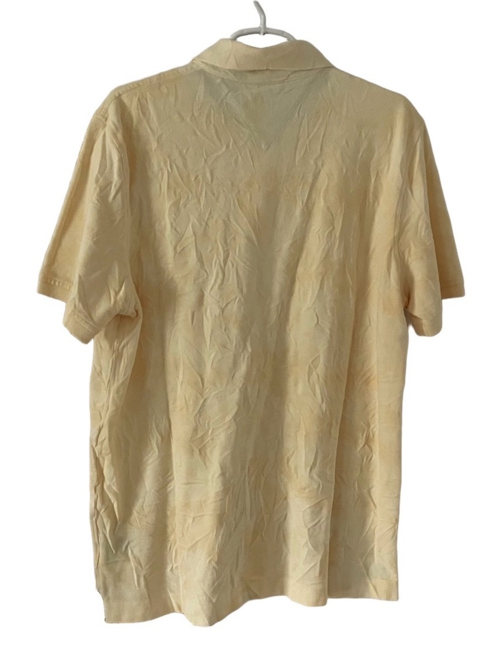 NWOT Tommy Hilfiger Yellow Pique Polo Shirt Men’s Size Large - Picture 5 of 9